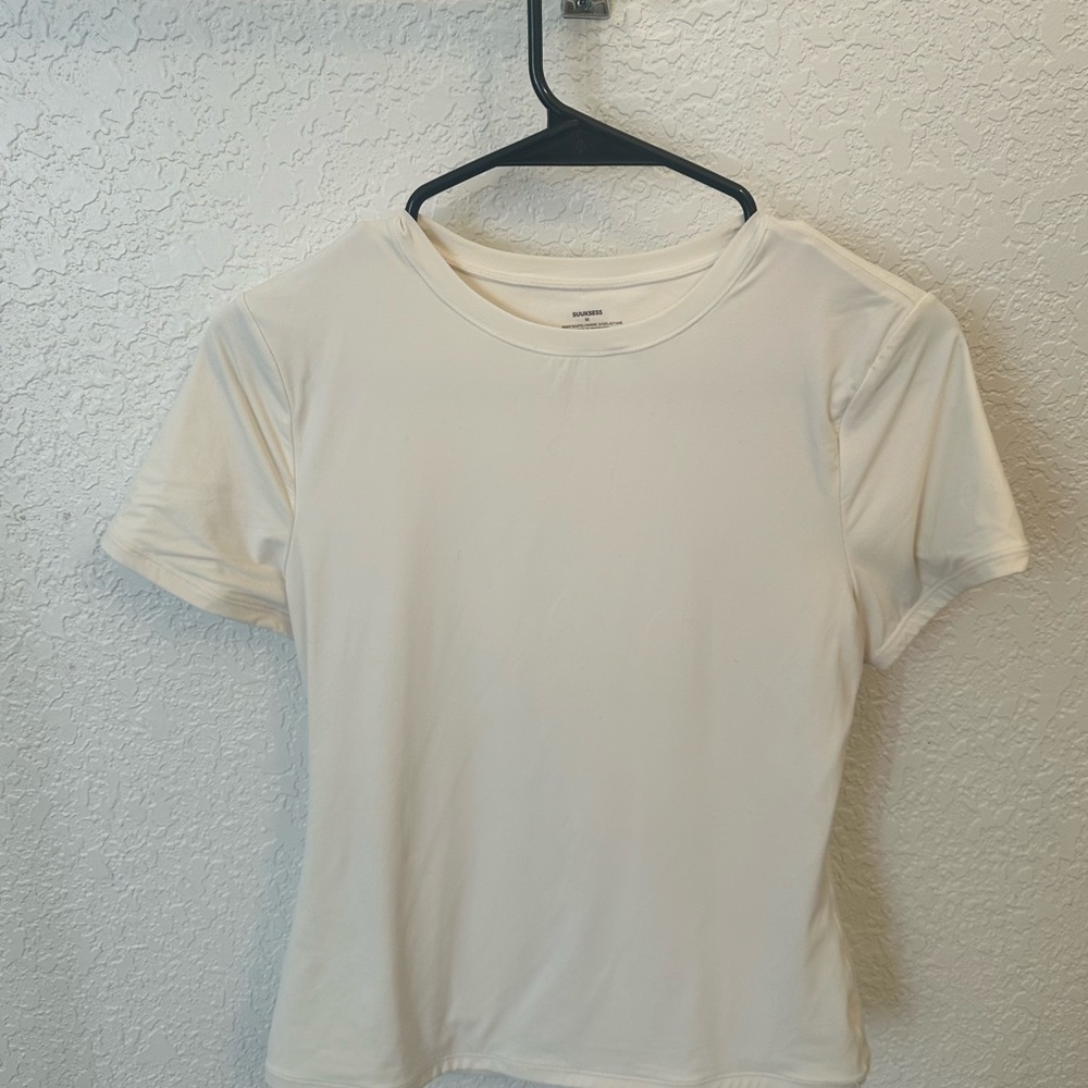 Classic White Women's Crop Top